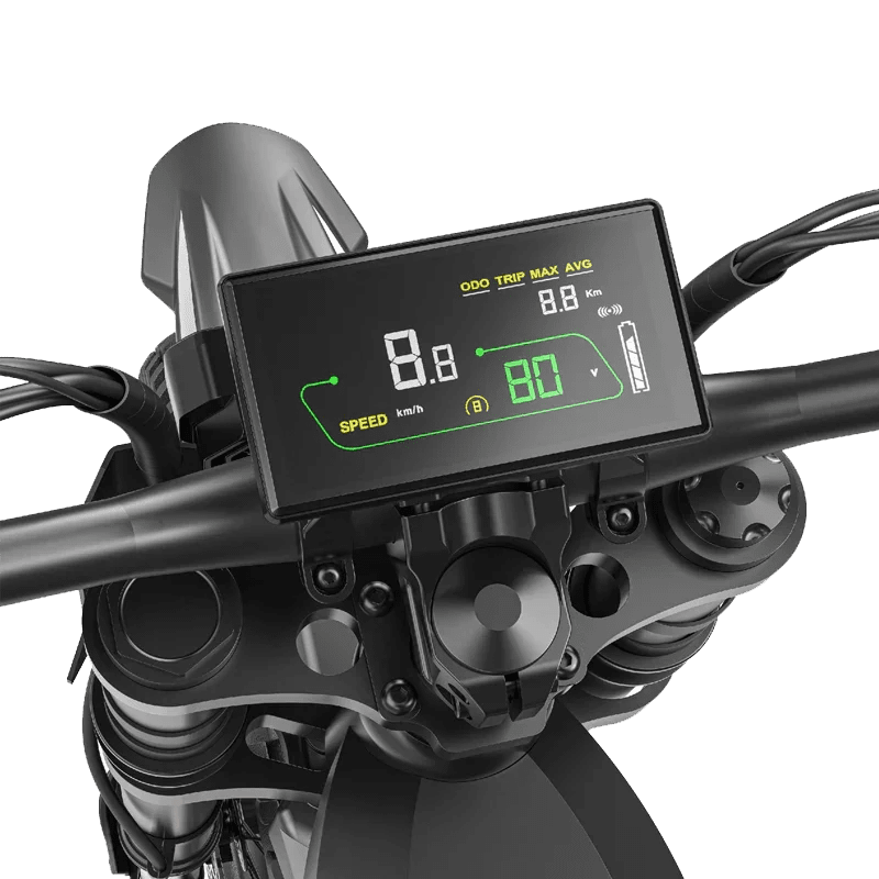 Deepower GT600 ebike handlebar digital display dashboard detail