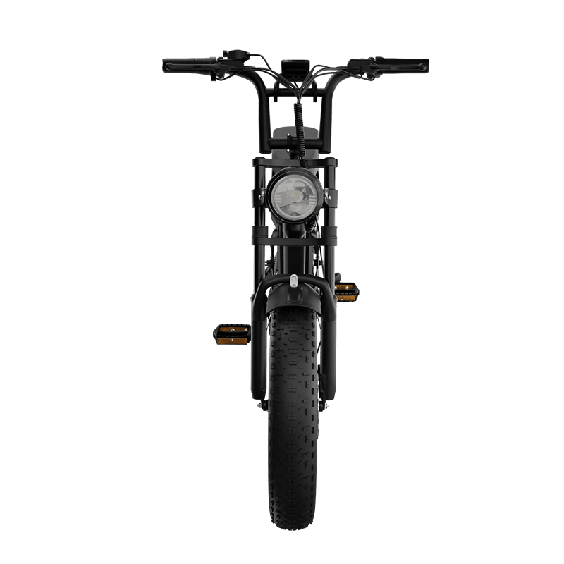 Deepower SU8 electric bike handlebar front overlook
