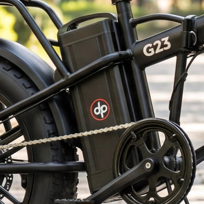 Deepower G23Pro folding frame and rear wheel close-up