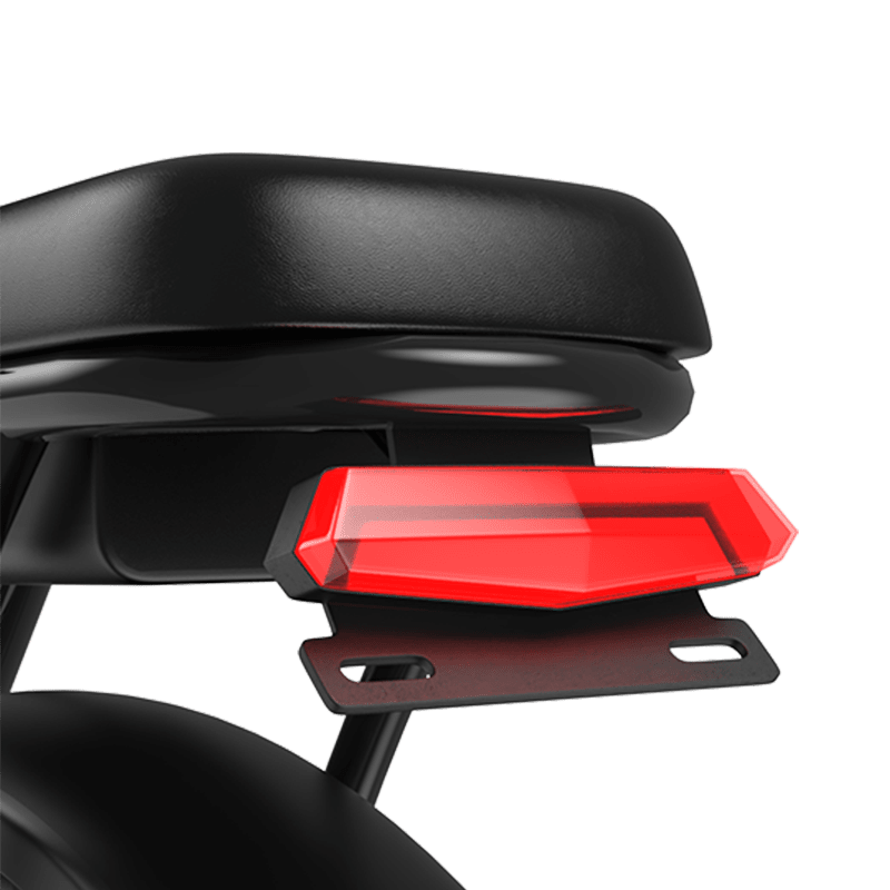 Deepower G23Pro ebike rear taillight and saddle detail