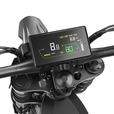 Deepower GT600 ebike handlebar digital display dashboard detail