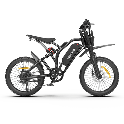 Deepower S21 all-terrain fat tire off-road electric bike side view