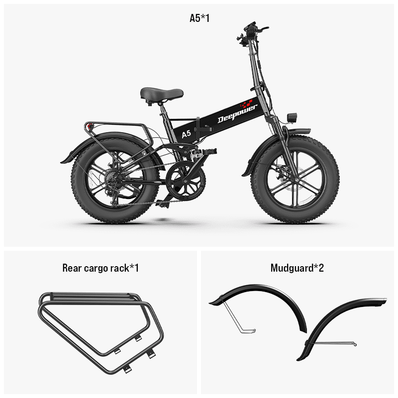 Deepower A5丨All-Terrain Folding Electric Bike - DEEPOWER Europe Official
