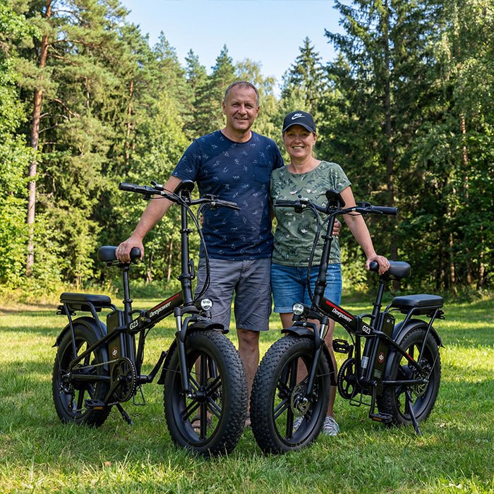 Deepower G23Pro folding ebike family outdoor riding photo