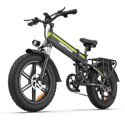 Deepower H20Pro foldable all terrain fat tire electric bike with rear rack